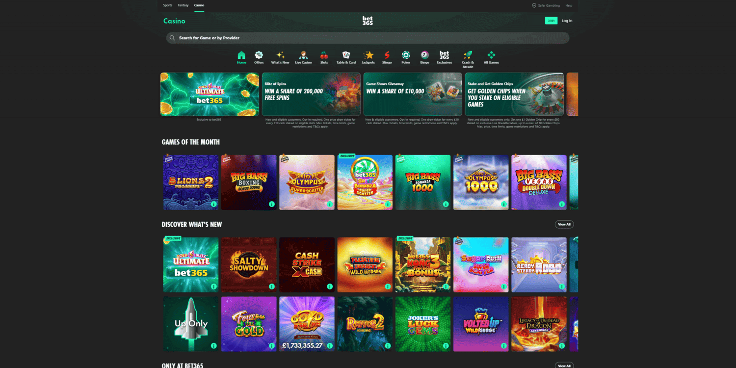 Bet365 Casino in UK