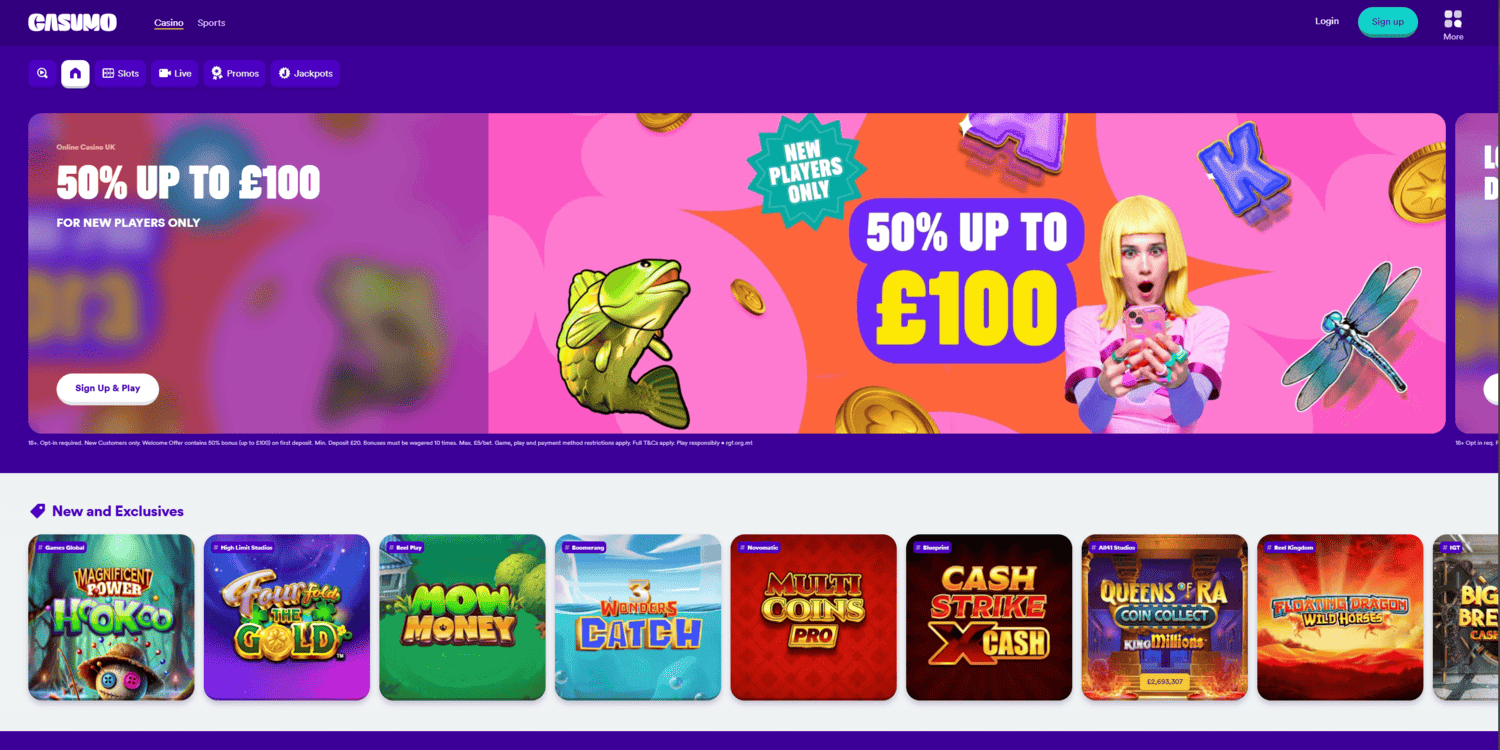 Casumo Casino in UK