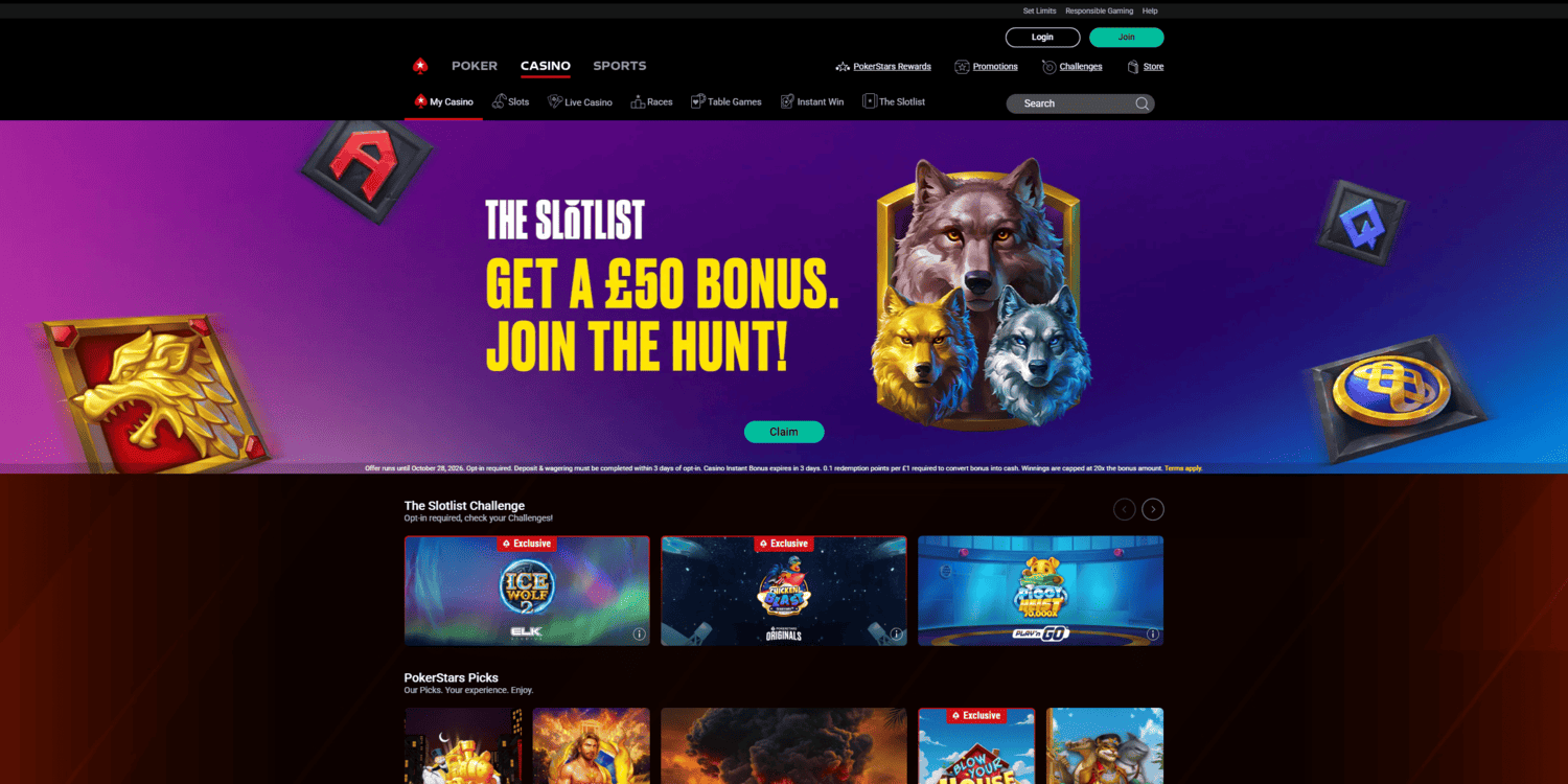 PokerStars Casino in UK