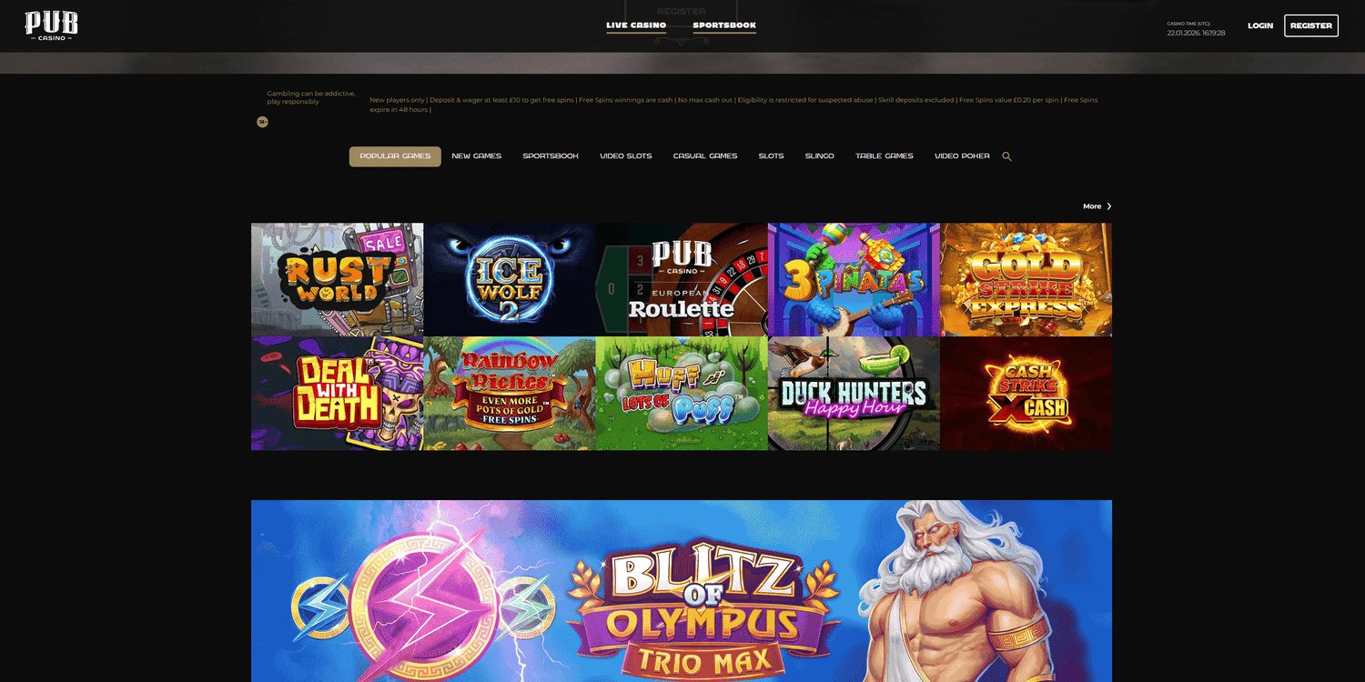 Pub Online Casino in UK